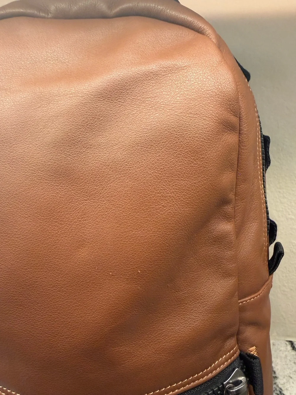 Coach Pacer Leather Backpack Saddle Brown 78830